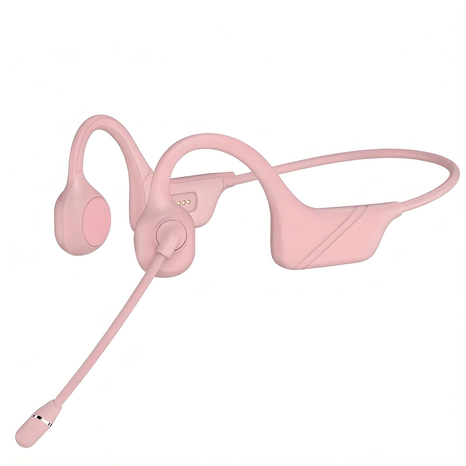 Photo 1 of Bone Conduction Headphones with Mic-Callink, Trucker Bluetooth 5.4 Headset with AI Noise-Canceling Boom Microphone/Mute Function/Dual Connect, Open Ear Headphones for Work Driving Meeting?Pink?