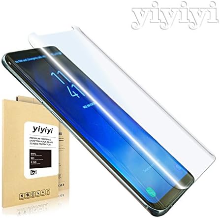 YiYiYi Galaxy S8 Screen Protector,[Case Friendly][Scratch Resistant][3D Curved] HD Clear Glass Screen Protector for Samsung Galaxy S8 Clear