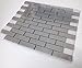 Silver Stainless Steel 1 x 3 inch Backsplash Mosaic Tile