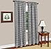 YSECTL Buffalo Checkered Country Plaid Gingham, Black and White, Window Treatment Curtain, 1 Inch Checks Print, Set of 2 Panels, 100% Polyester, Designer Quality, Hand Made in USA (56