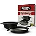 Pre-Seasoned Cast Iron 2-In-1 Combo Cooker - 3.2 Quart Heavy Duty Dutch Oven & Skillet Lid Set - Oven Safe Non-stick Cookware Set Use As Dutch Oven and Frying Pan - Perfect for Indoor and Outdoor Use