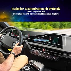 EUEKY 2PCS 2024 Kia EV6 Screen Protector Compatible