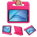 Color Our Life Samsung Galaxy Tab E 9.6 Kiddie Case-Shock Proof Light Weight Convertible Handle Stand Cover for Samsung Galaxy Tab E 9.6 Inch Tablet, Rose