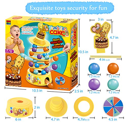 HISTOYE Tower Stacking Fun Board Game for Kids 46 Adults Balance