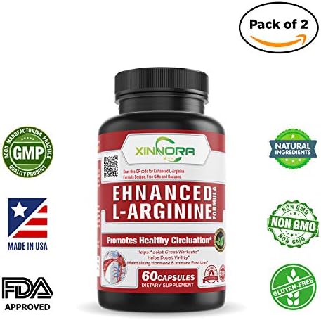 Extra Strength L Arginine with L Arginine AKG & L-Citrulline Raises Energy, Muscle Growth, Heart Health, Vascularity & Stamina | Powerful No Booster with Vital Amino Acids to Workout Longer–60 Caps(2)