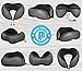 PERFECT POSTURE Memory Foam Neck Pillow for Travel: #1 Recommended, AngelSoft Fabric, CoolTec mesh, Premium Materials, Adjustable Tie by