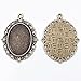 24 PCS Bezel Pendant Trays Oval Cabochon Settings Trays Pendant Blanks