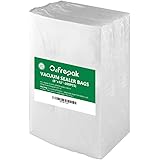 O2frepak 200 Quart Size 8" x 12" Vacuum Sealer Bags for Food Saver,BPA Free and Puncture Prevention Vacuum Seal Food Saver Ba
