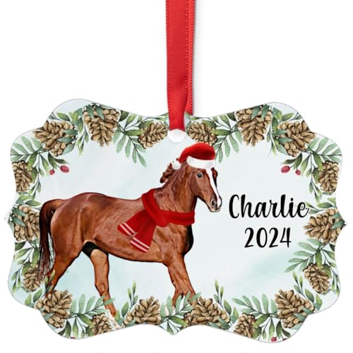 Chestnut Quarter Pony Christmas Ornament 2024