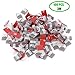 Adhesive Reusable Clear Cable Clips 100 Pack – Self Locking Wire Clips Cable Management Wire Holder Drop Cable Clamp Wire Cord - Multi-Purpose in Car, Home, Office and String Lights