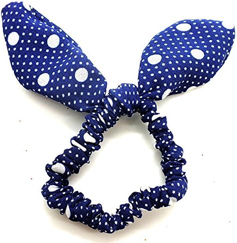 rabbit ears Hair bands Rubber band Hair Rope Headdress hair jewelry blue