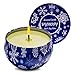 Citronella Candle Outdoor and Indoor, Large Portable Travel Tin Pure Soy Wax 3 Multiple-Wick Scented Candle