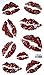 Red Lip Temporary Tattoo Stickers Sexy Tattoos Waterproof Tattoo Stickers