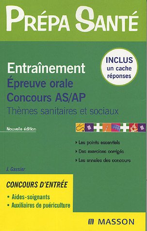 Entraînement épreuve orale concours AS-AP