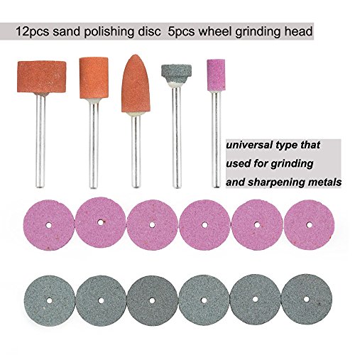 image for Rotary Tool Accessory Bit Sanding Set for Grinding Polishing Cutting 1