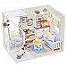 Cuteroom Dollhouse Miniature DIY Kit with Cover Wood Toy doll house room Kitten Diary