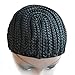 Cbwigs Braids Cap Cornrows for Easier Sew Hair Weft Designed for Those Who Suffered From Hair Loss (Large, Black horseshoe style)