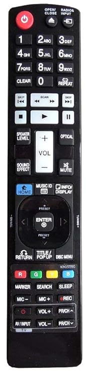 Ersatz Fernbedienung passend für LG BP550 | BP620 | BP620N | BP630 | BP630S | BP640 | BP735 | BX580