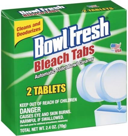 Bowl Fresh Bleach Automatic Tablets Toilet Bowl Cleaner Tabs, 2 count, 2.4 oz