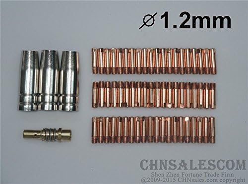 CHNsalescom 64 PCS MB-15AK Contact Tip 1.2mm Gas Nozzle 145.0075 TIP Holder 002.0078