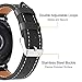 Leather Band for Galaxy Watch Active/Galaxy Watch 42mm / Gear Sport/Gear S2 Classic, Fintie 20mm Quick Release Genuine Leather Replacement Strap Wrist Bands with Adjustable Classic Buckle - Black