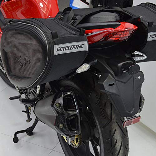 Ya-tube Moto Centric Motorcycle Saddle Bag Waterproof Oxford Travel 41L Capacity Vehicle Equipment Bag
