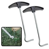 2pc Tent Peg Puller Handles - Easier & Faster Stake Removal - Lifetime Warranty