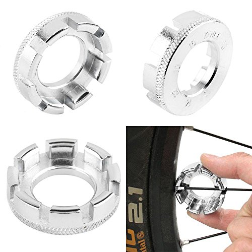 Oceaneshop Bicycle Cycling Repair Fix Tool Wheel Rim Nipple Key Spanner Bike Spoke Wrench 8 Groove