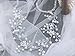 fxmimior Bridal Wedding Headpiece Hair Vine Crystals Rhinestone Headband Tiara Wedding Party Evening Hair Accessory (silver)
