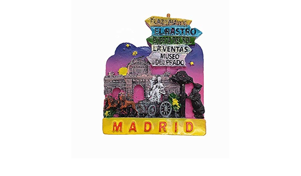 Imán de nevera Madrid España colección de regalo souvenir ...