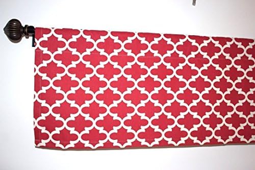SALE CLEARANCE Lowest Price RED and WHITE color Kitchen Curtain Kitchen Decor Window valance premier print cotton 54x13, 54x14, 54x17, 54x20, 54x22