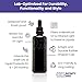 Infinity Jars 100ML(3.4 Fl OZ) UV-Black Glass Tincture Bottle & Dropper Leak‑Proof Travel Vial for Essential Oils, Serums, Micro-Doses, Herbal Extracts Pack 3