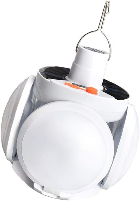 Bombilla Plegable Solar De La Luz Blanca Led De Carga Camping 300w Usb