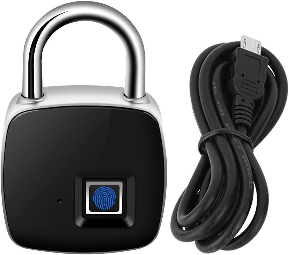 Lucchetti a combinazione zaino ufficio bici Serratura antifurto in metallo  impermeabile Keyless con 16 gruppi di impronte digitali USB ricaricabile  Adatto per porta casa valigia Lucchetto Smart Fingerprint palestra  farmaki.gr