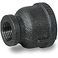 Supply Giant CNSD1123 1-1/2'' X 1" Black Malleable Iron Reducing Coupling