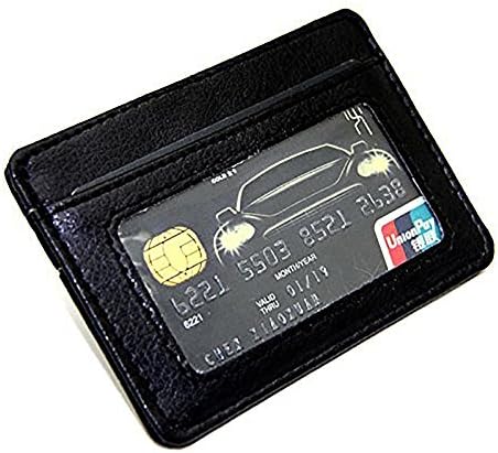 Slim Leather Wallet for Men - Thin Multi-Card Compact Business Holder Pockets
