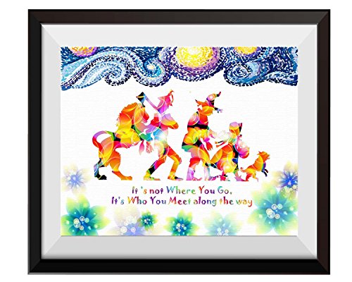 Uhomate The Wizard of Oz Ornaments Home Canvas Prints Wall Art Inspirational Quotes Wall Decor Living Room Bedroom Bathroom Artwork C083 (8X10)