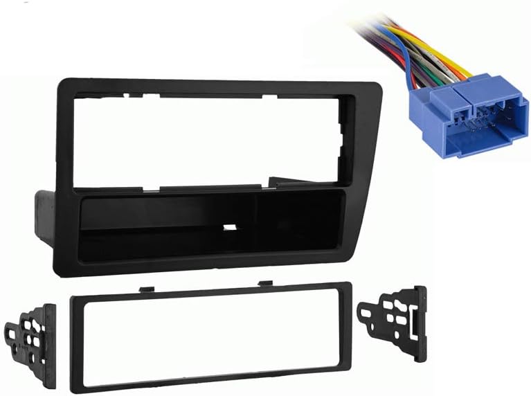 Amazon Com Compatible With Honda Civic 2001 2002 2003 2004 2005 Single Din Stereo Harness Radio Dash Kit Excluding Si Se Car Electronics