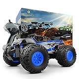 Gizmovine RC Car Toys, Remote Control Monster Truck with 2.4GHz Radio Controlled Vehice Off Road Remote Control Car for Kids and Adults 1/18 Scale (Blue)