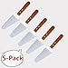 Harrahs Pie Server Cake Holder Transfer Triangular Spade Spatula for Cake Baking with Wooden Handle 5-Pack shovel, Stainless Steel …
