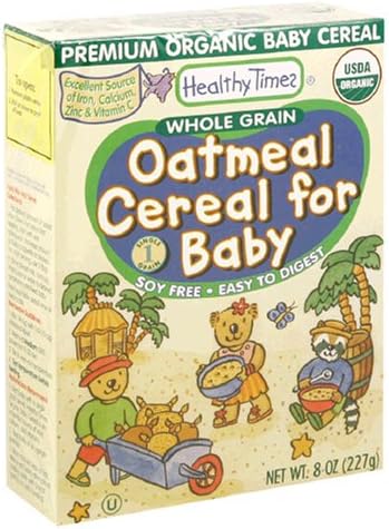 healthy times baby cereal oatmeal