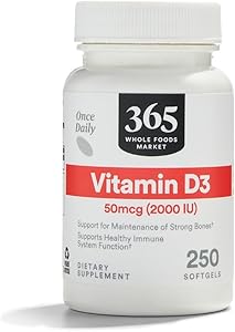 365 by Whole Foods Market, Vitamin D3 2000 IU, 250 ct