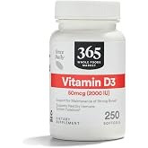 365 by Whole Foods Market, Vitamin D3 2000 IU, 250 ct