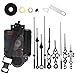 TIKROUND 3 Pair Hands Pendulum Type Movement Step Clock Accessory Quartz DIY Movement Kits,1/2 Inch Maximum Dial Thickness, 9/10 Inch Total Shaft Length.