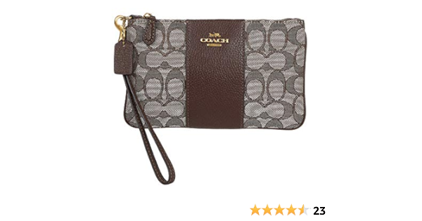 coach grey wristlet