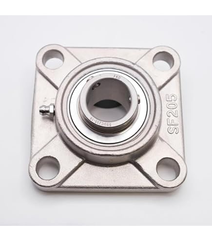 4-Pack UCF207-20 Pillow Block Flange Bearings - 1-1/4" Bore, 4-Bolt Solid Base 11 thumbnail image
