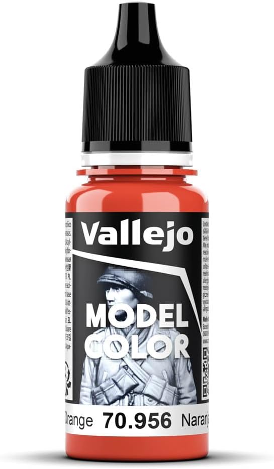Vallejo Model Color 17 ml Acrylic Paint Clear Orange