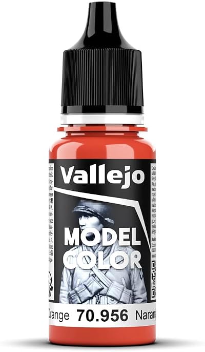 Vallejo Model Color 17 ml Acrylic Paint Clear Orange