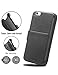 iPhone 6/6S Plus Leather Wallet Plastic Case with Credit Cards Slot and Metal Clip, TAKEN DIRECT Apple i Phone 6S Flip Cover, Vintage and Fashion, Durable and Shockproof Holster, 5.5 Inch (Gray)