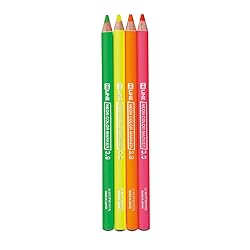 KUTSUWA Hi LiNE Highlighter Pencil, 4 brilliant